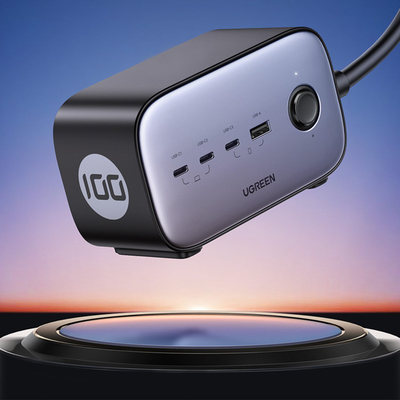 Prizë e zgjuar Ugreen DigiNest Pro, 1 dalje AC, 3680W, kabllo 1.8 m, e zezë