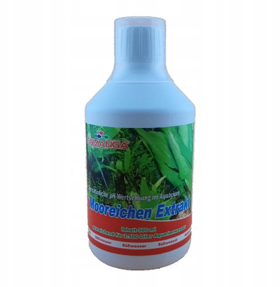 Preparat për akuarium Femanga Mooreichen Extrakt, ulje natyrale e pH, 500 ml, i bardhë