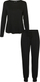 Set pizhame VERO MODA VMSELMA, të zeza