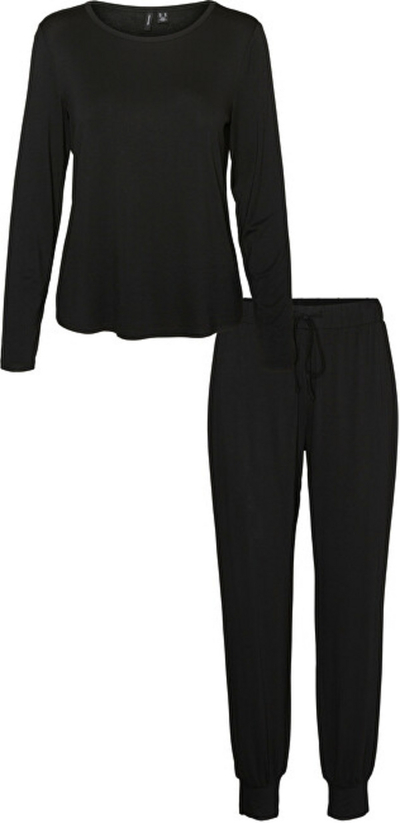 Set pizhame VERO MODA VMSELMA, të zeza
