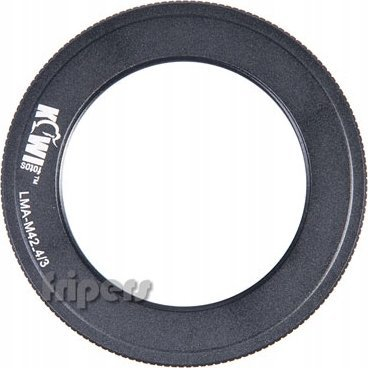Adaptër objektivi KIWI LMA-M42_4/3, M42 në 4/3, metal, i zi