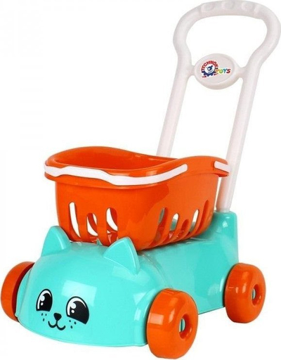 Karrucë lodër TechnoK Cart Art.6924 P4, me shportë, motiv mace, multingjyrëshe