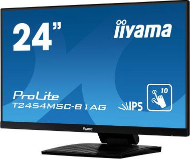 Monitor Iiyama ProLite T2454MSC-B1AG, 24", Full HD IPS me prekje, i zi
