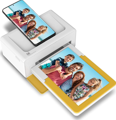 Printer fotosh Kodak Dock Plus 4PASS, 10x15cm, me 10 fletë, i verdhë e bardhë