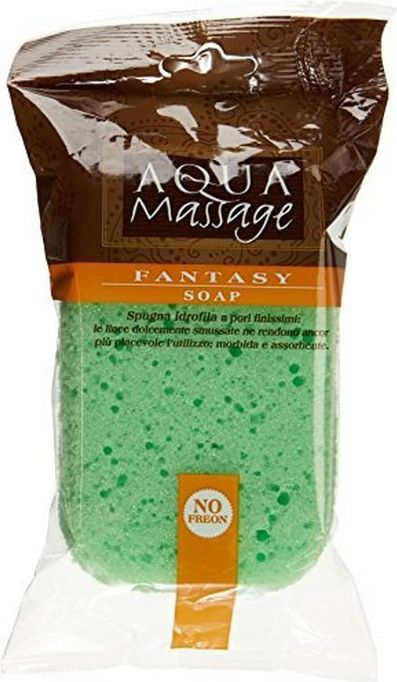 Sfungjer për banjo Arix Aqua Massage Fantasy Soap W625PL, formë katrore, pore të imta, me ngjyra nga më të ndryshmet