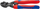 Thika prerëse KNIPEX CoBolt® 71 22 200 200 mm për drurë të butë/të mesëm/të fortë (maks. Ø 5.2 mm) e zezë