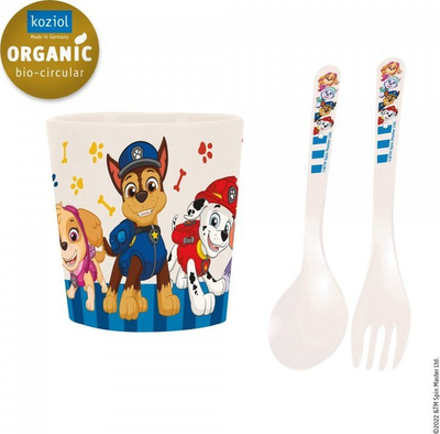 Set ene për kalamoj Koziol Easy Eater Paw Patrol, 3 pjesë, termoplastik, shumëngjyrësh