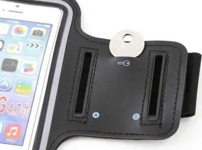 Mbajtëse krahu Xrec Armband për telefon deri 6\", neopren, e zezë