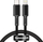 Kabllo Baseus (CATLGD-01), USB-C – Lightning, 1 m, e zezë
