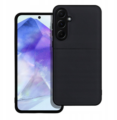 Mbrojtëse telefoni Forcell Noble për Samsung Galaxy S25, TPU fleksibël, përfundim mat, e zezë