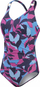 Rrobabanjo njëpjesëshe Recycled Pool Swimsuit, kupa me jastekë të heqshëm, rripa të kryqëzuar, shumëngjyrëshe