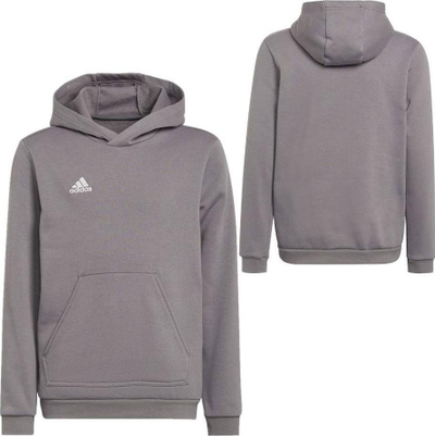 Bluzë me kapuç Adidas Entrada 22 Hoody Jr H57515, për kalamaj, gri