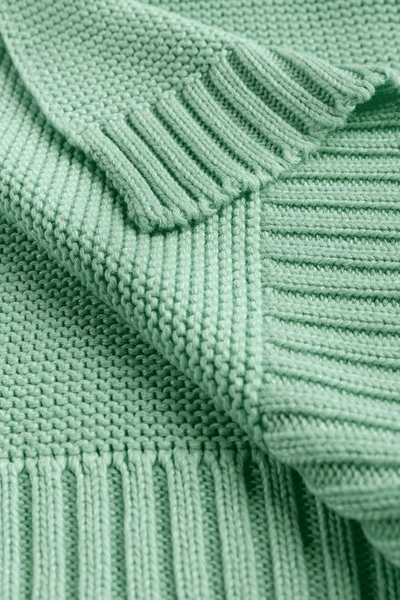 Batanije për fëmijë Bamboo Cotton, 80x100 cm, bambus dhe pambuk, ngjyrë sage