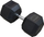 Hantel EB FIT Rubber Hex, 14 kg, gome, e zezë