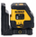 Nivel lazer DeWalt DCLE14201GB me rreze të gjelbër, karikim USB‑C, i verdhë