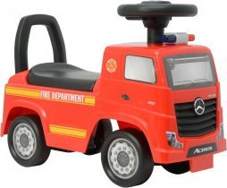 Makina lodër shtytëse Milly Mally Mercedes-Benz Actros Fire Truck, për fëmijë 12M+, e kuqe