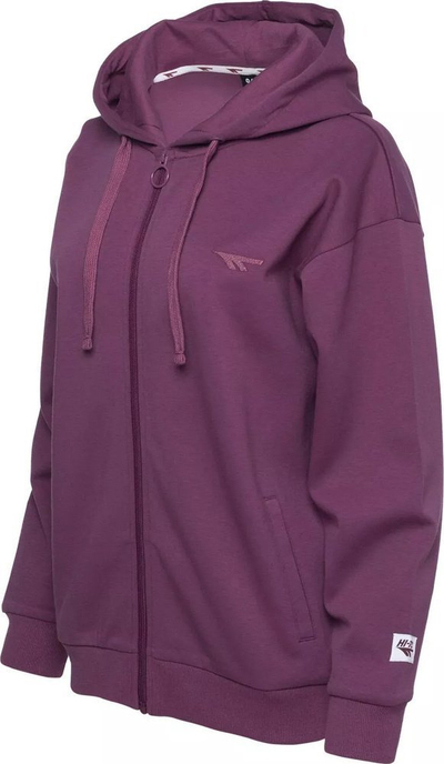 Bluzë sportive Hi-Tec Lady Rigel W, me kapuç, zinxhir i plotë, e gri