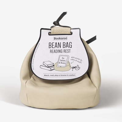 Bookaroo Bean Bag Reading Rest Cream - If Cardboard Creations Ltd