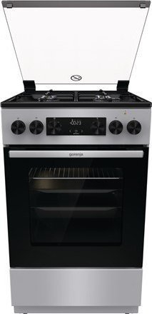 Shporet Gorenje GK5C41SJ, kombinim gaz elektrik, 62L, 50 cm, inox