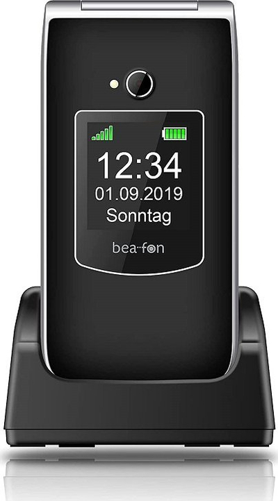 Телефон Beafon SL595, 2.4", на преклоп, црно-сребрен
