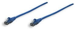 Kabllo rrjeti Intellinet Cat6 UTP, 0.3m, snagless, blu