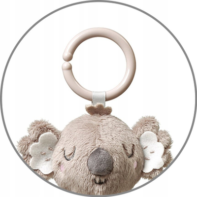 Lodër varëse edukative Babyono Koala Coco, 0m+, me pasqyrë, me unaza për kafshim