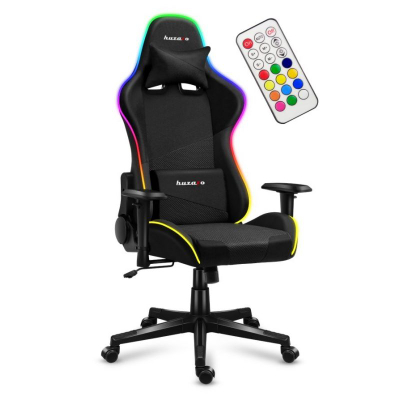 Karrige gaming Huzaro Force 6.3 RGB Mesh, shpina 180°, drita LED RGB, e zezë