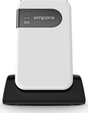 Telefoni Emporia SIMPLICITYglam 4G, ekran 2.8", me kapak, bardh e zi