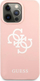 Këllëf telefoni Guess White Logo, për iPhone 13 Pro, silikon i lëngshëm, rozë