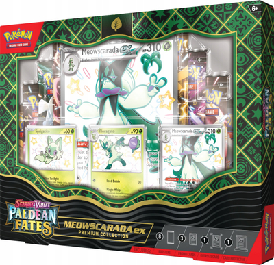 Set letra Pokémon TCG Paldean Fates Premium Collection, Scarlet & Violet, bundle për me mbledh letra, shumëngjyrëshe