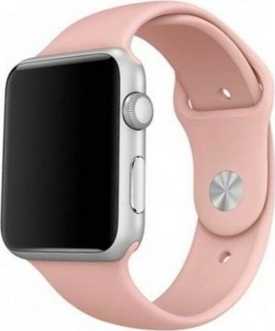 Rrip dore Mercury për Apple Watch 38/40/41 mm, silikon, rozë