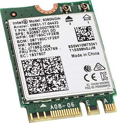 Kartë rrjeti Intel AC 9260 M.2, 1733 Mbps
