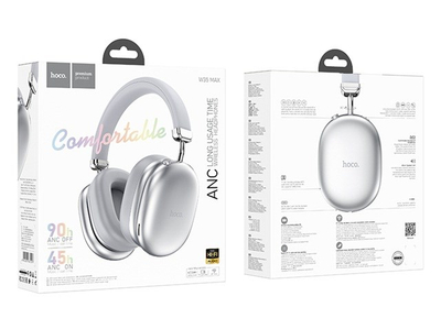 Kufje mbi vesh HOCO W35 Max Auspicious, Bluetooth, anulim zhurme, argjendi