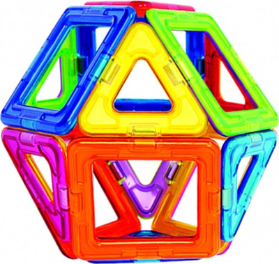 Lodër ndërtimi magnetike Magformers Blocks 14 pjesë, sete konstruksioni, shumëngjyrëshe