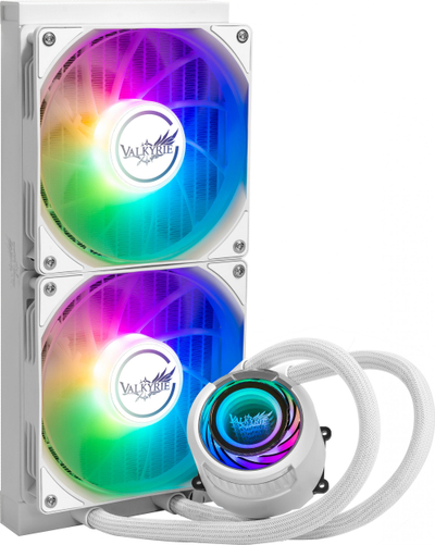 Ftohës uji CPU Valkyrie Jarn 280mm, AIO, ARGB, i bardhë