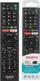 Telekomandë universale HUAYU RM-L1351 për Sony TV, butona Netflix Google Play YouTube, e zezë