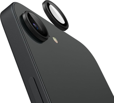 Mbrojtës kamere Spigen GlasTR Optik Pro, për iPhone 16e, set me 2 copë, i zi