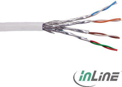 Kabllo rrjeti InLine Cat.6, 1000 Mbit/s, 100m, e bardhë