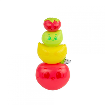 Lodër grumbulluese Lamaze Stack and Nest Fruit Pals, lodër sensoriale për bebe, 12m+