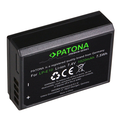 Bateri PATONA Premium për Canon LP-E10
