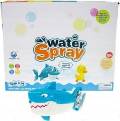 Lodër banje Hipo Water Pump Shark H12774, 18cm, spërkatëse uji, blu e bardhë