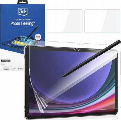 Foli mbrojtëse 3MK Paper Feeling për Samsung Galaxy Tab S9 11", mat, 2 copë, transparente