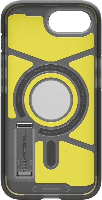 Mbulesë telefoni Spigen Tough Armor Mag për iPhone 16E, MagSafe, që s’çahet kollaj nga goditjet, e zezë