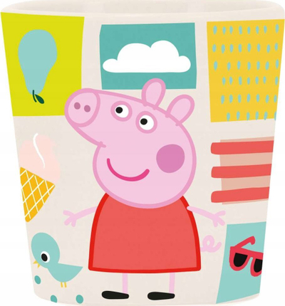 Set enësh për kalamaj Koziol Easy Eater Peppa Pig, 3 pjesë, plastikë, shumëngjyrësh