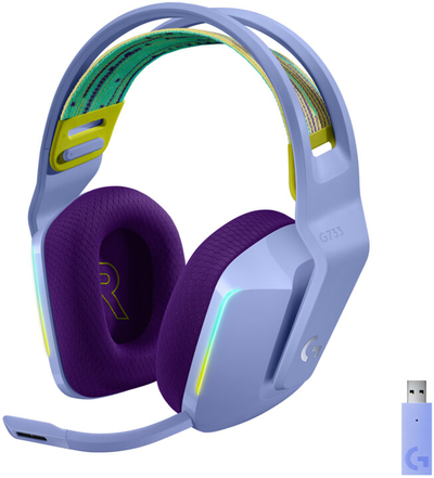 Logitech G733 Lightspeed Слушалки, виолетови