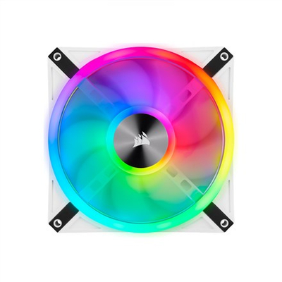 Ventilator PC Corsair QL Series ICUE QL140, 140mm, RGB, i bardhë