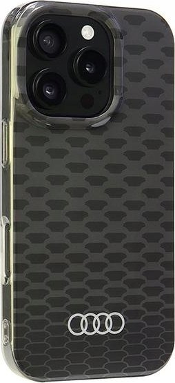 Mbulesë telefoni Audi IML Stitching Pattern MagSafe, iPhone 16 Pro 6.3", e zezë