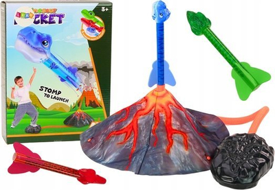 Lodër hedhëse dinosauri LEANToys Adjustable, distancë e rregullueshme, për kalamaj, shumëngjyrëshe