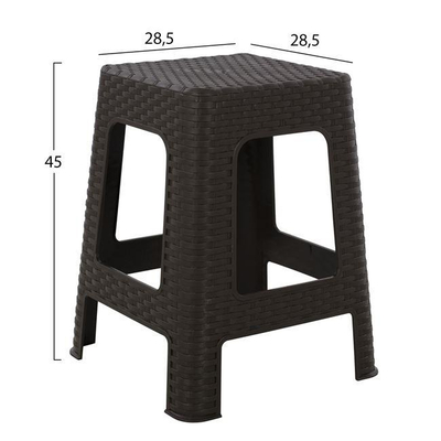 Stol katror rattan 42×42×45 cm (HM5448.01), kaftë