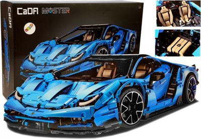 Lodra me lego CaDA Master Sports Car, 3842 copa, makinë sporti blu